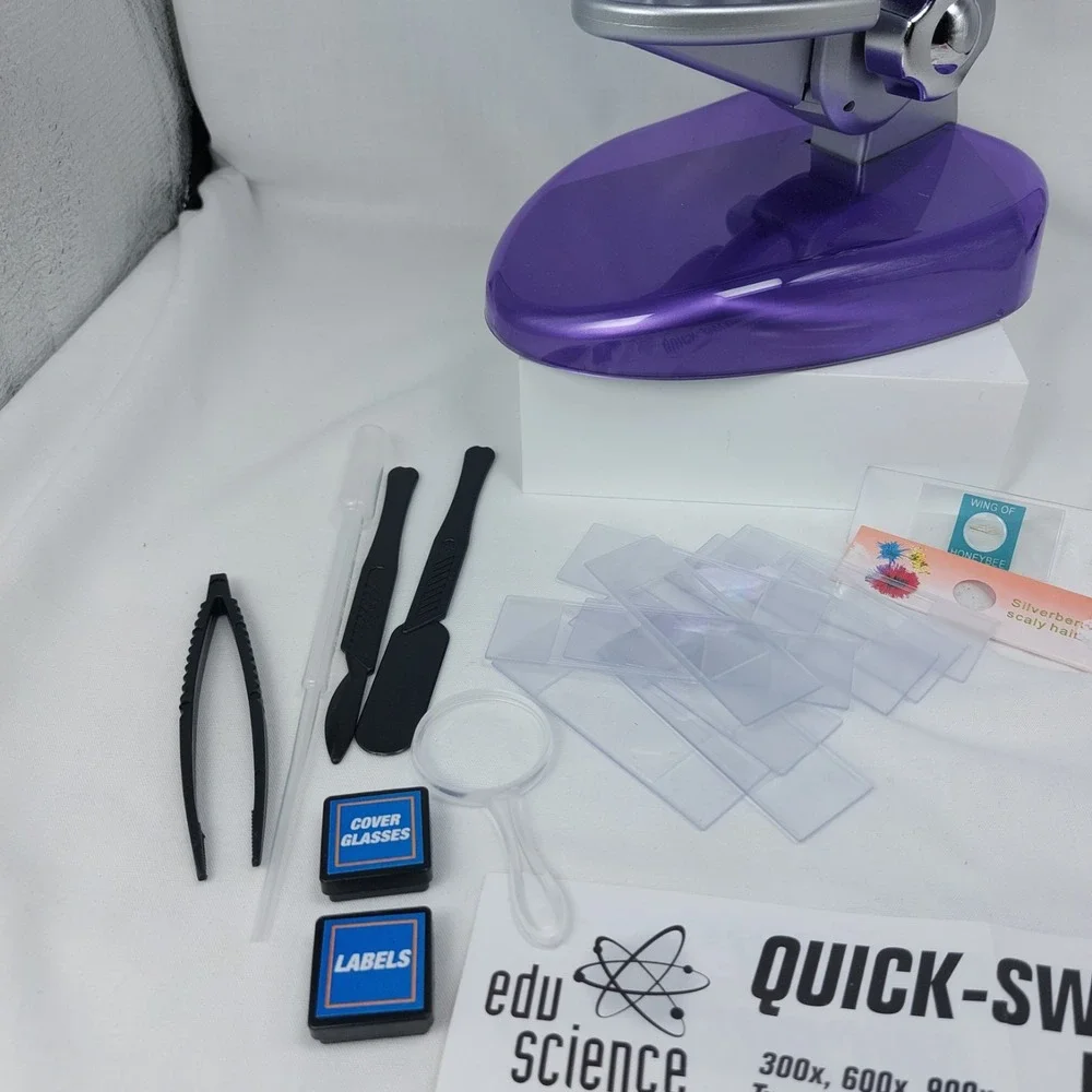 Toys R Us Edu Science Quick Switch Microscope‎ 86 Pieces Tested 8+ New Open Box